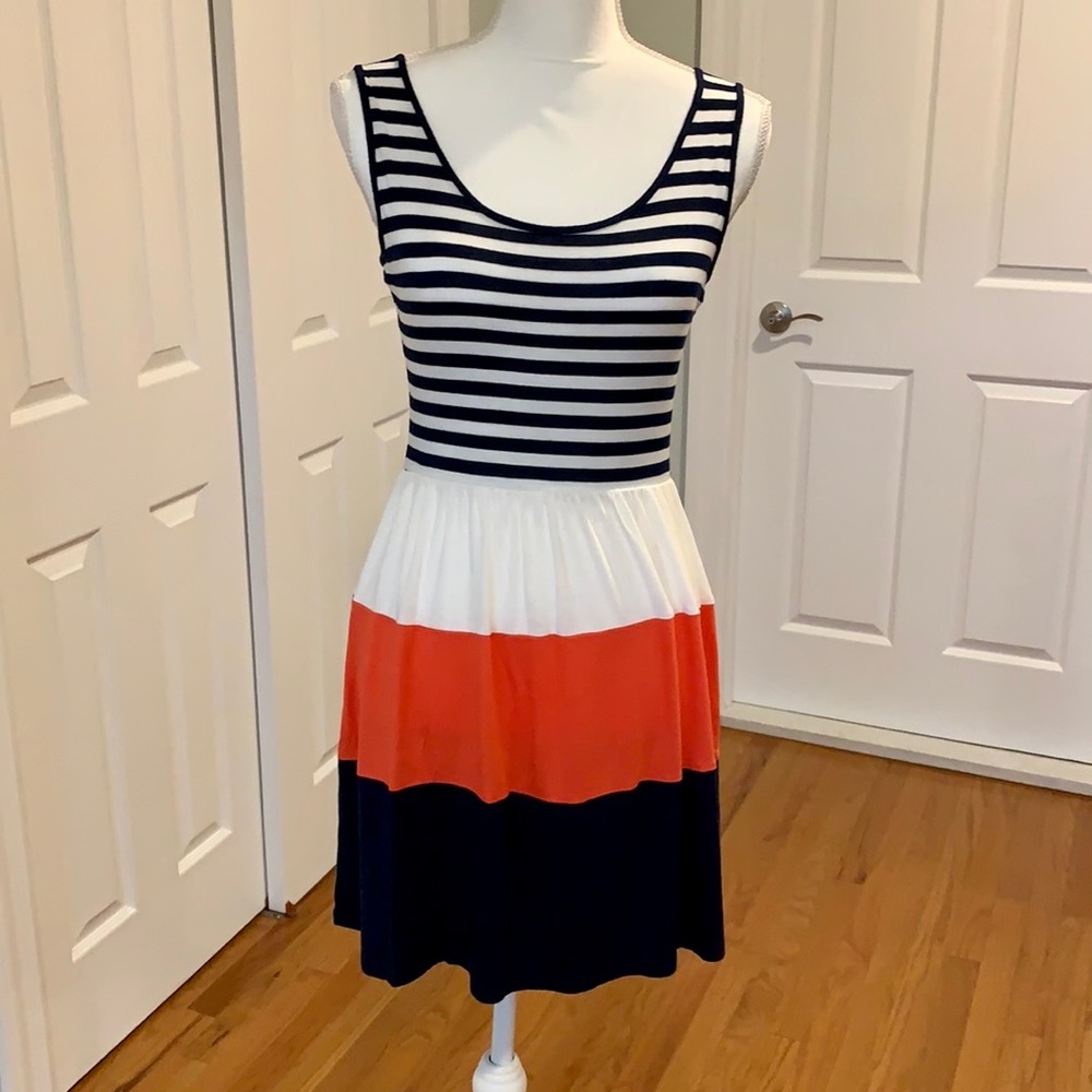Soprano Striped Skater Dress